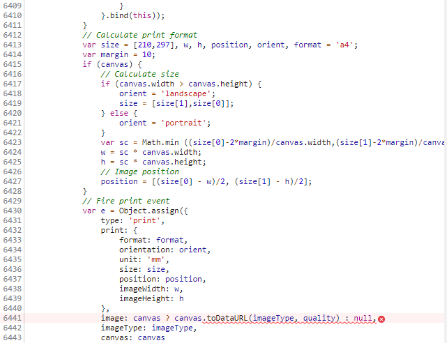 ol.control.Print: Uncaught DOMException: Failed to execute 'toDataURL ...