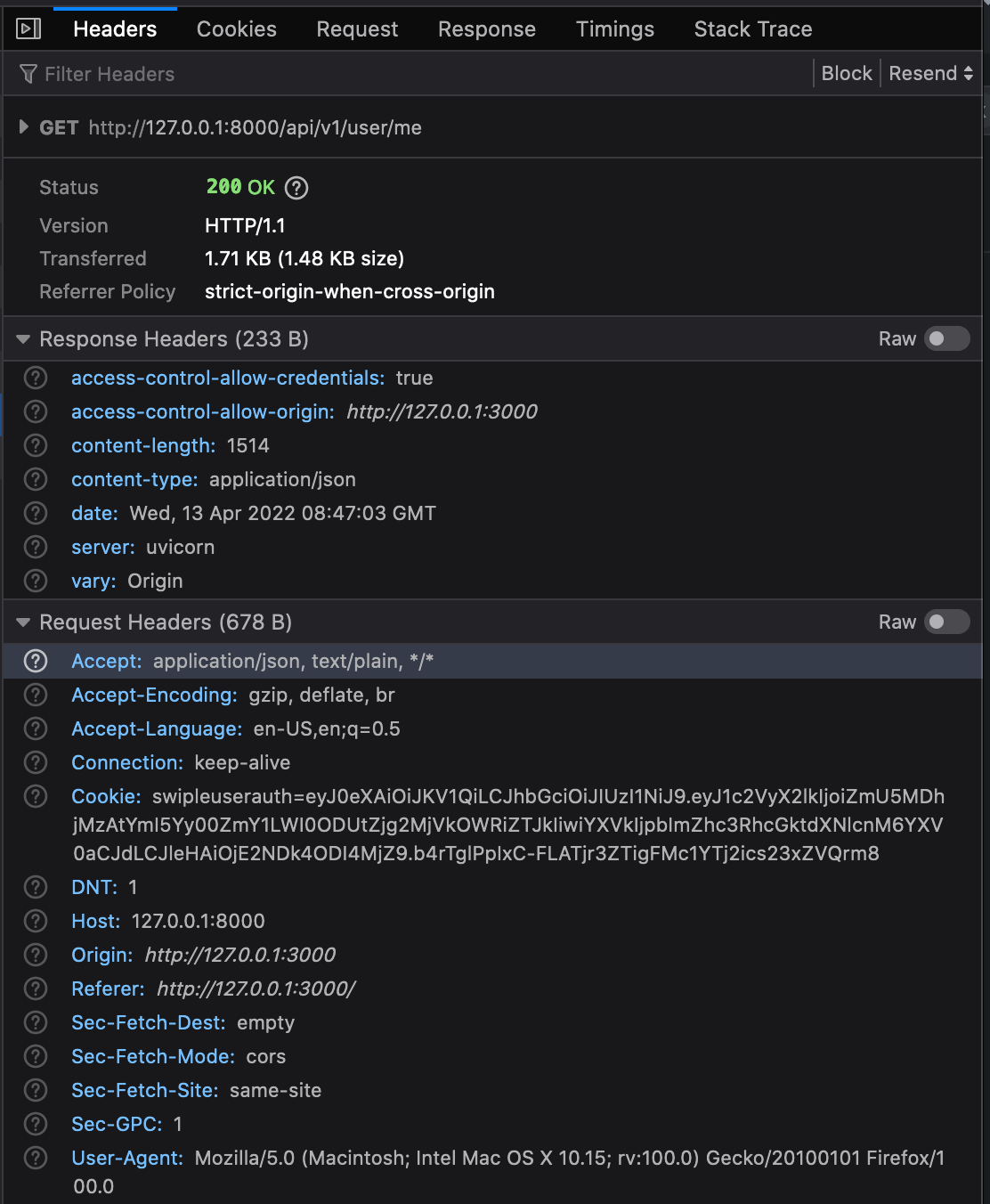 HttpOnly Set-Cookie not working on Safari. Works with Chrome and ...