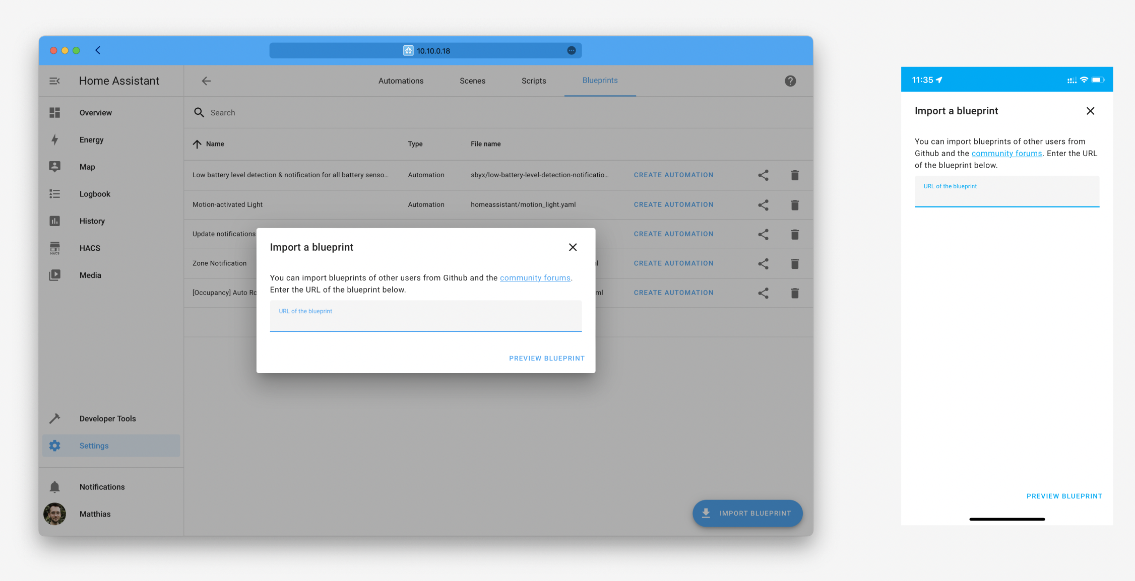Update Import blueprint dialog · Issue #13105 · home-assistant/frontend ...