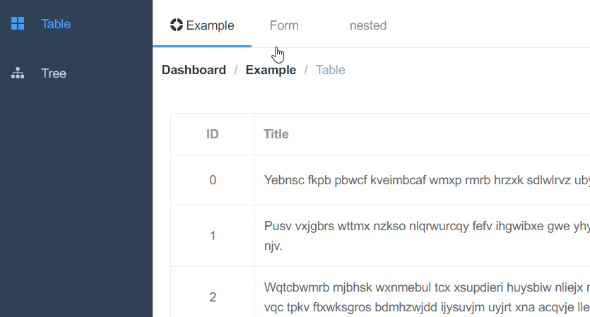 做了一个分离式的菜单 · Issue #123 · PanJiaChen/vue-admin-template · GitHub