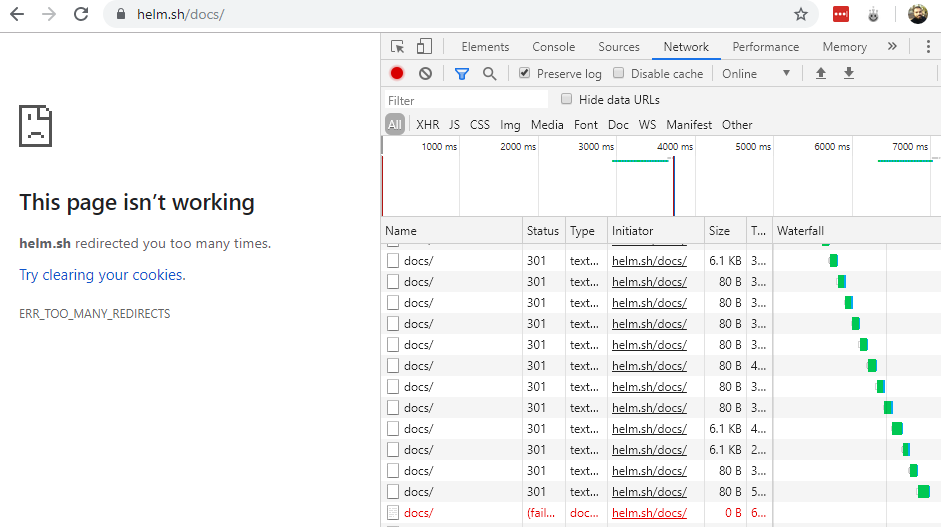 Documentation website not accessible · Issue #288 · helm/helm-www · GitHub