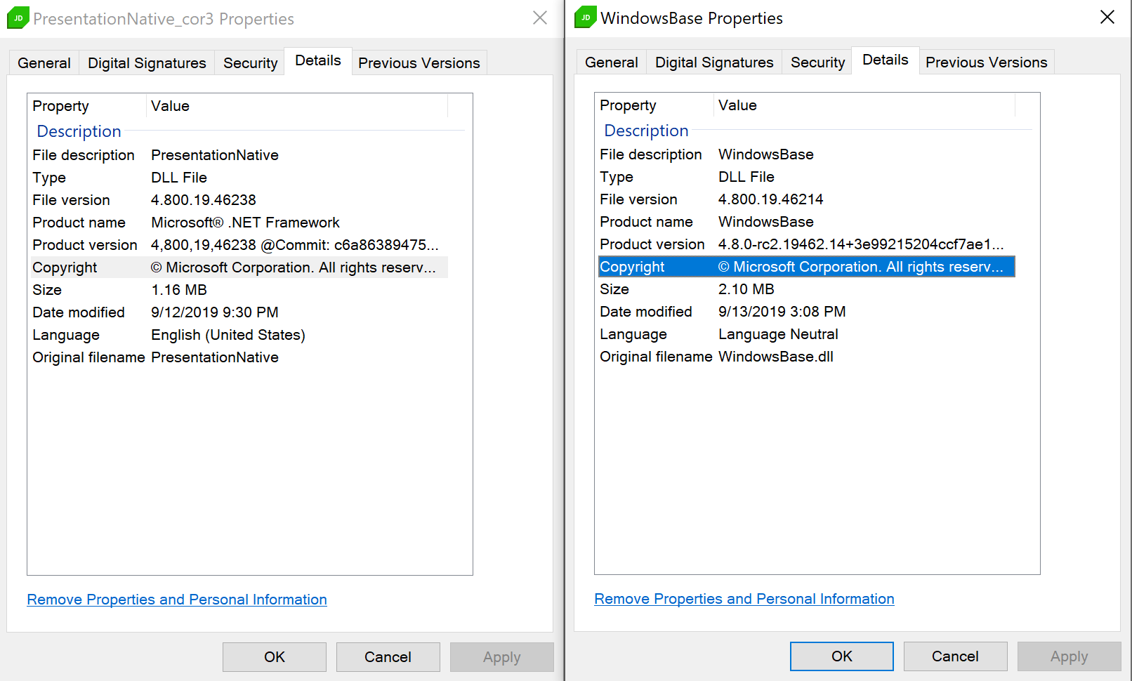 C++ file properties lose version information · Issue #4339 · dotnet ...