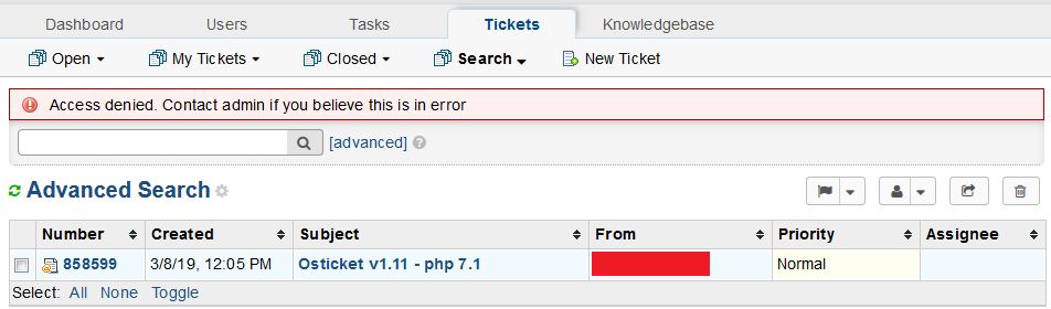 Unable to view new tickets created for Osticket v.1.11 · Issue #4784 ...