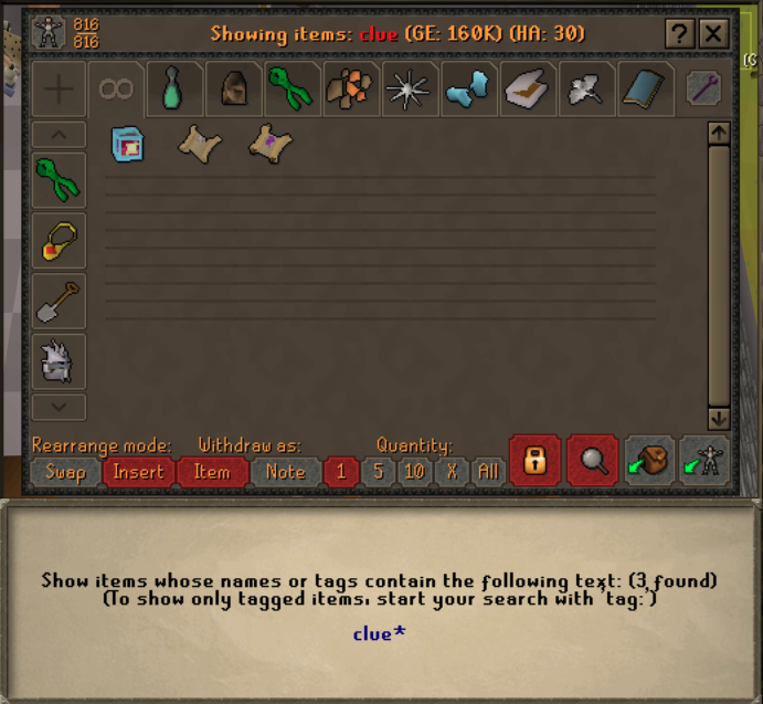Clue tag only shows emote items · Issue 13164 · runelite/runelite · GitHub