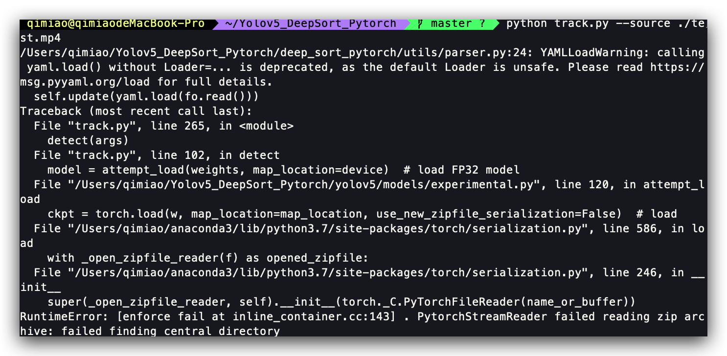 have trouble in loading the weights · Issue #106 · mikel-brostrom ...