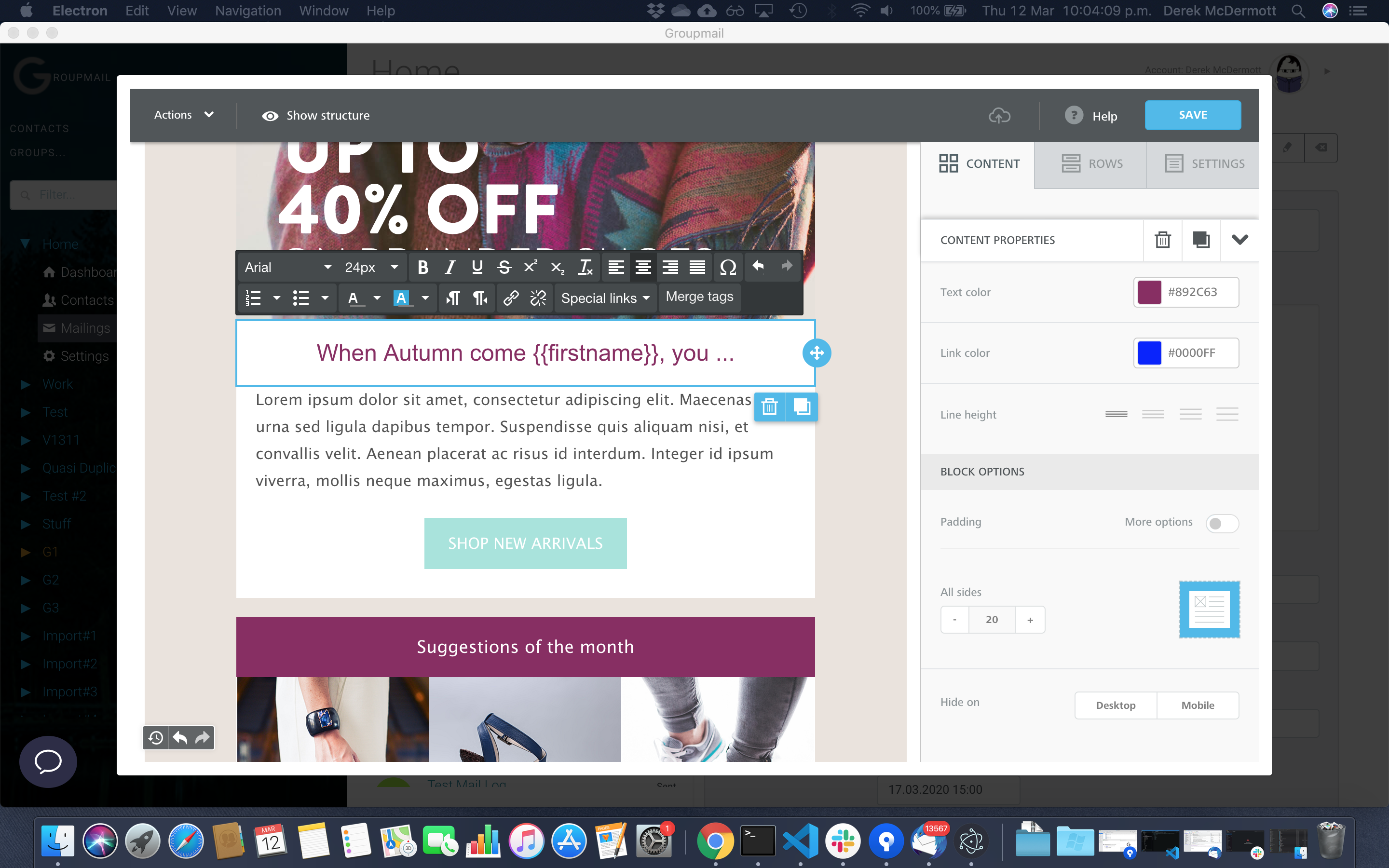 Drag and Drop HTML Email Editor