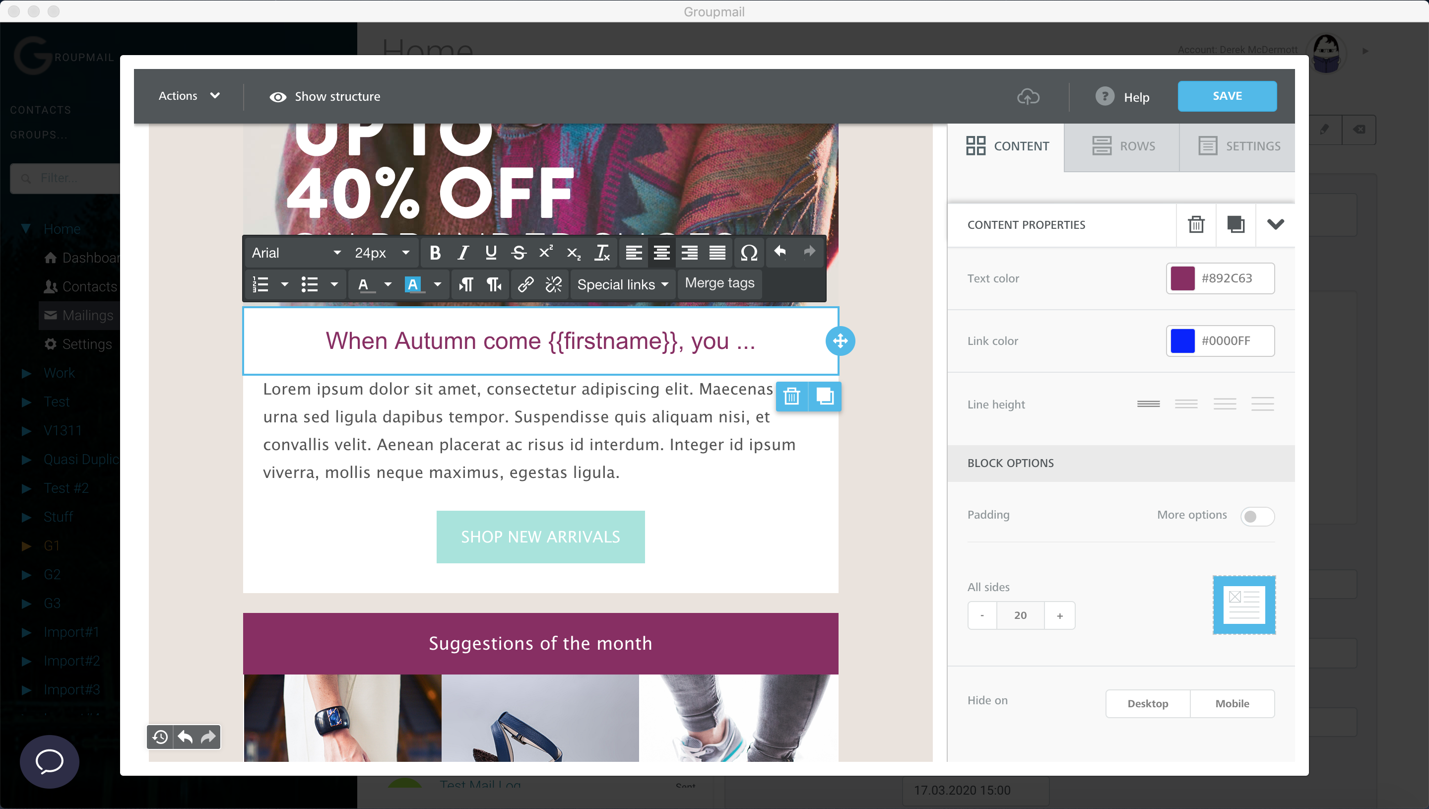 Drag and Drop HTML Email Editor
