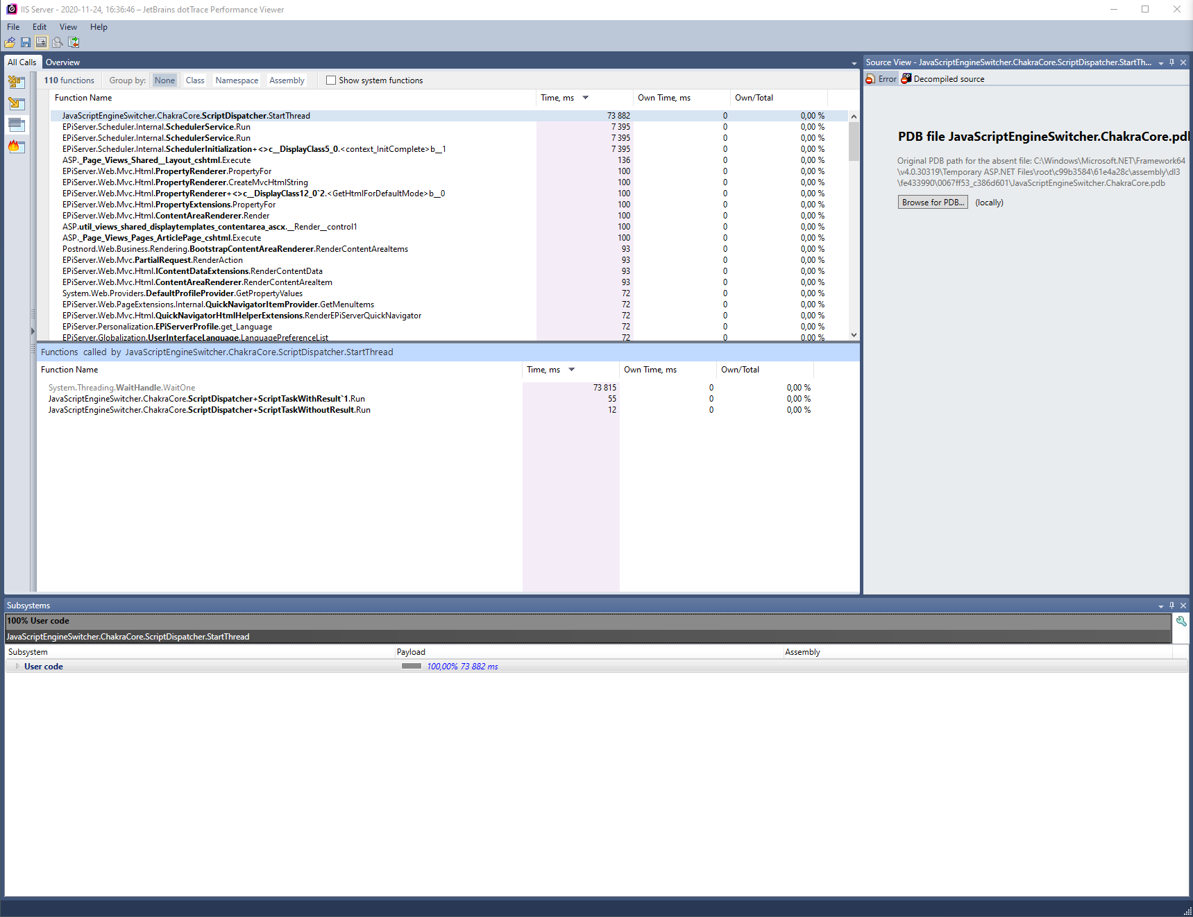 Strange behaviors when server side rendering using JS engine pool ...