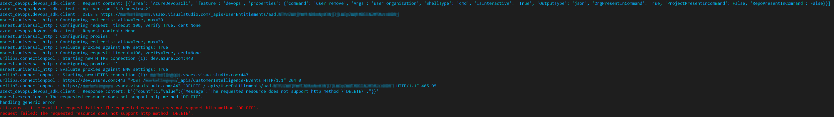 [Bug]Getting a 405 on user remove call · Issue #928 · Azure/azure ...