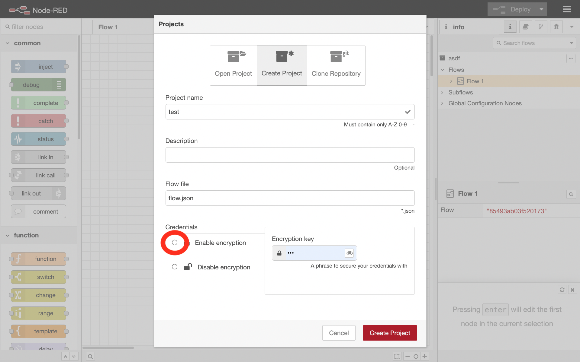 Check radio button as default in project dialog by kazuhitoyokoi · Pull