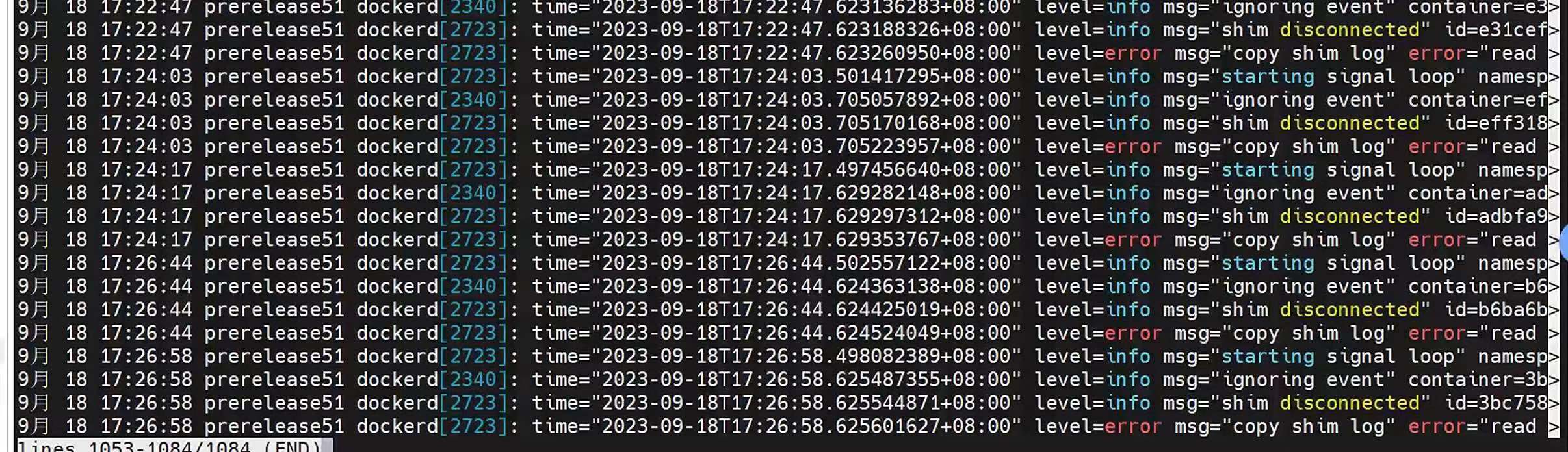 kubekey使用docker20.10.8部署ks遇到copy shim log error="read /proc/self/fd/问题 ...