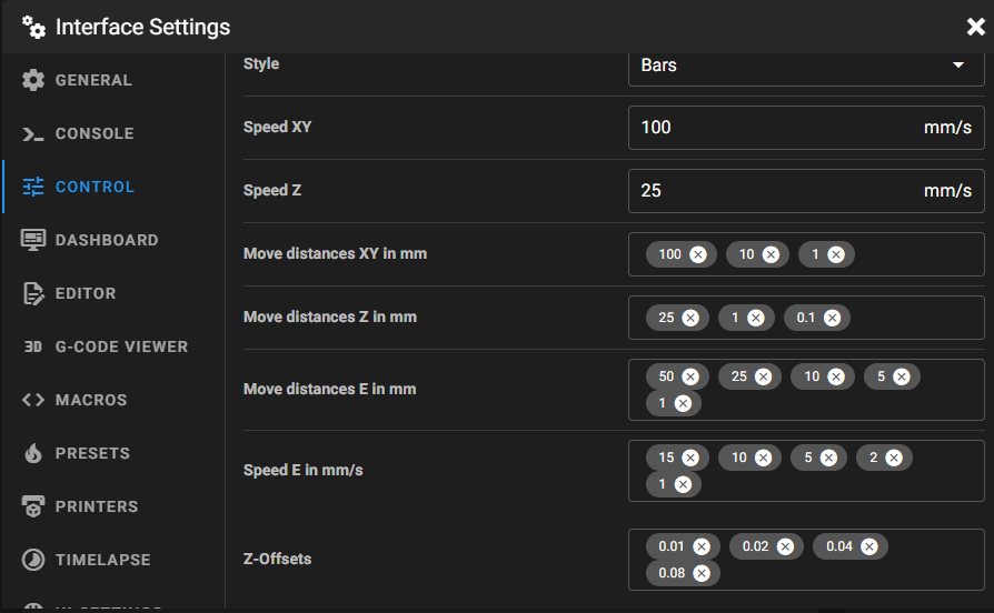 [FR] Customizable Z-Offset values · Issue #532 · mainsail-crew/mainsail ...