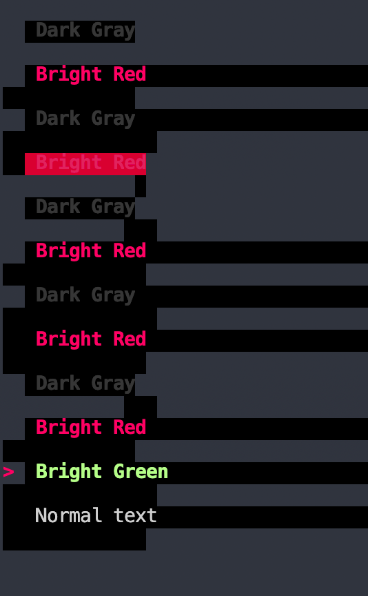 Colored entries · Issue #14 · IngoMeyer441/simple-term-menu · GitHub