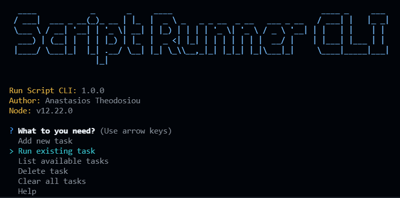 GitHub - atheodosiou/run-script: A CLI tool for help you manage and ...