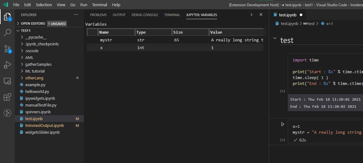 Resizing right most column of variable view when in side panel doesn't ...