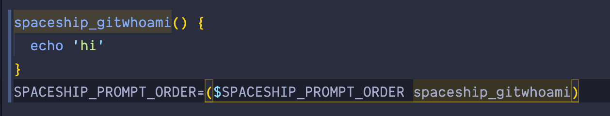 Custom Function In Prompt Not Found · spaceship-prompt spaceship-prompt ...