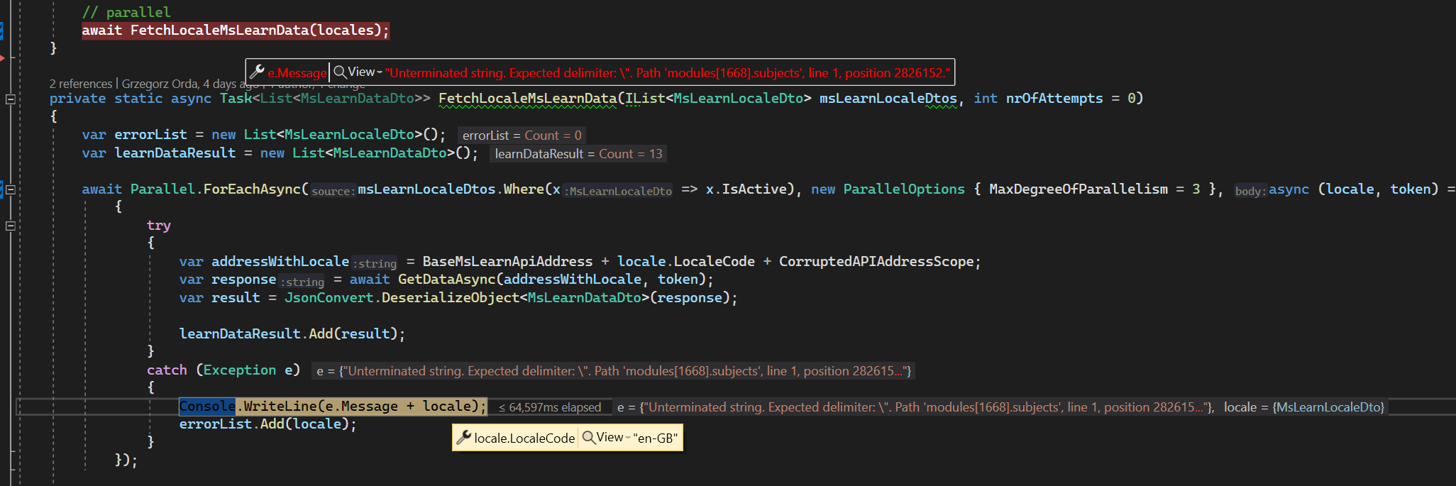 JsonConvert.DeserializeObject for nonEnglish languages · Issue 32548