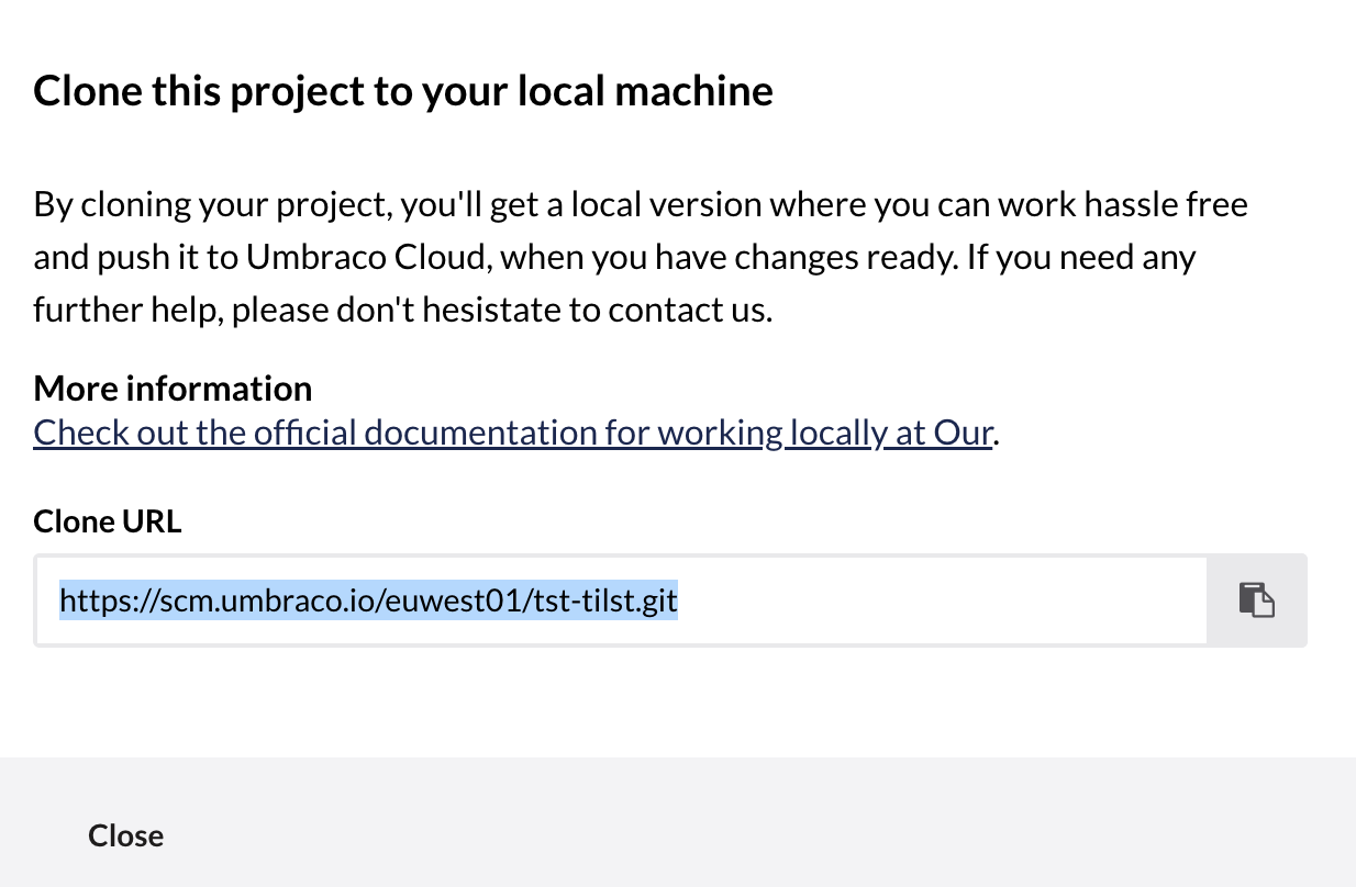 Git url is different in the backfoffice · Issue #136 · umbraco/Umbraco ...