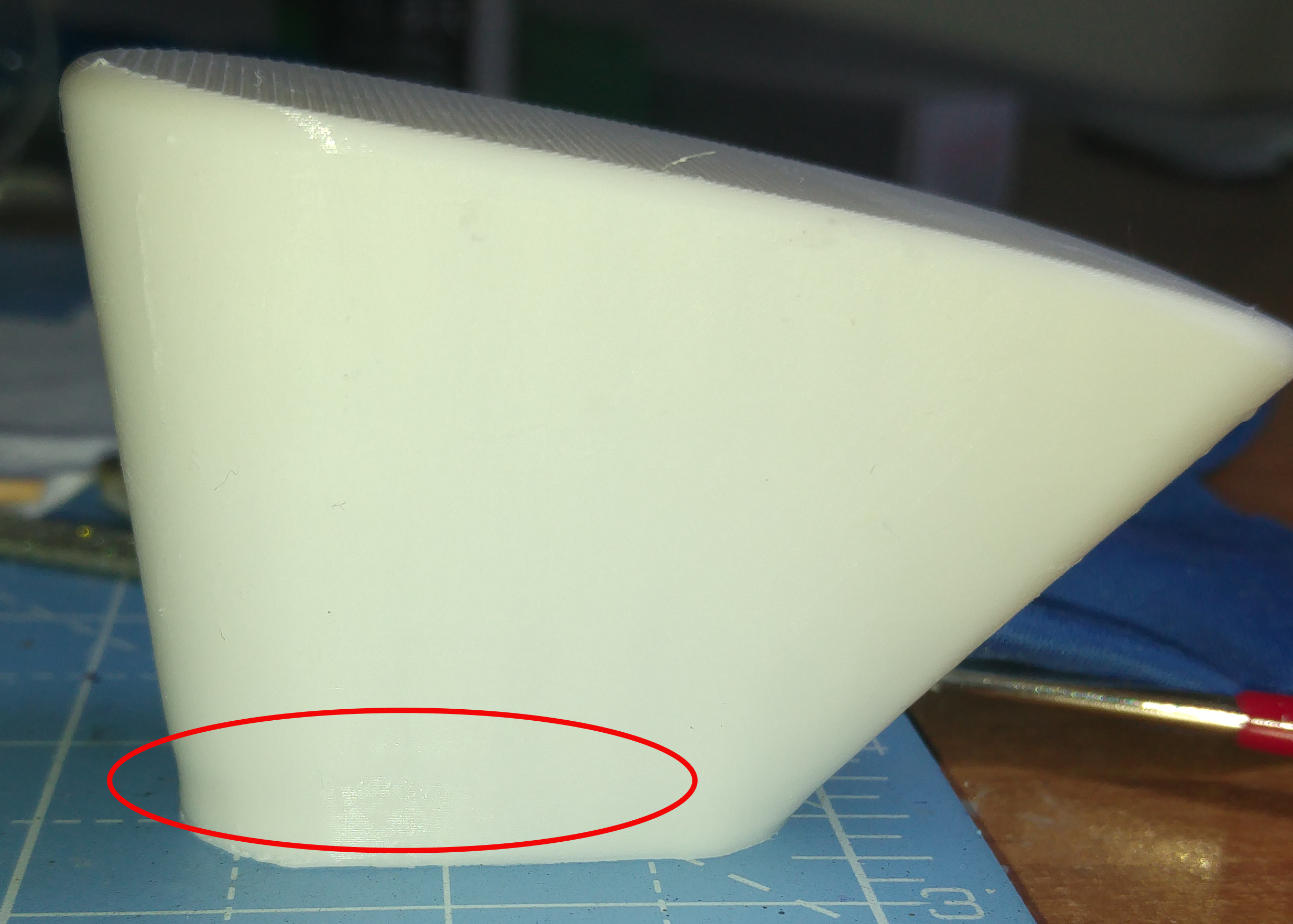 pieces has deformed perimeters when there is external traveling