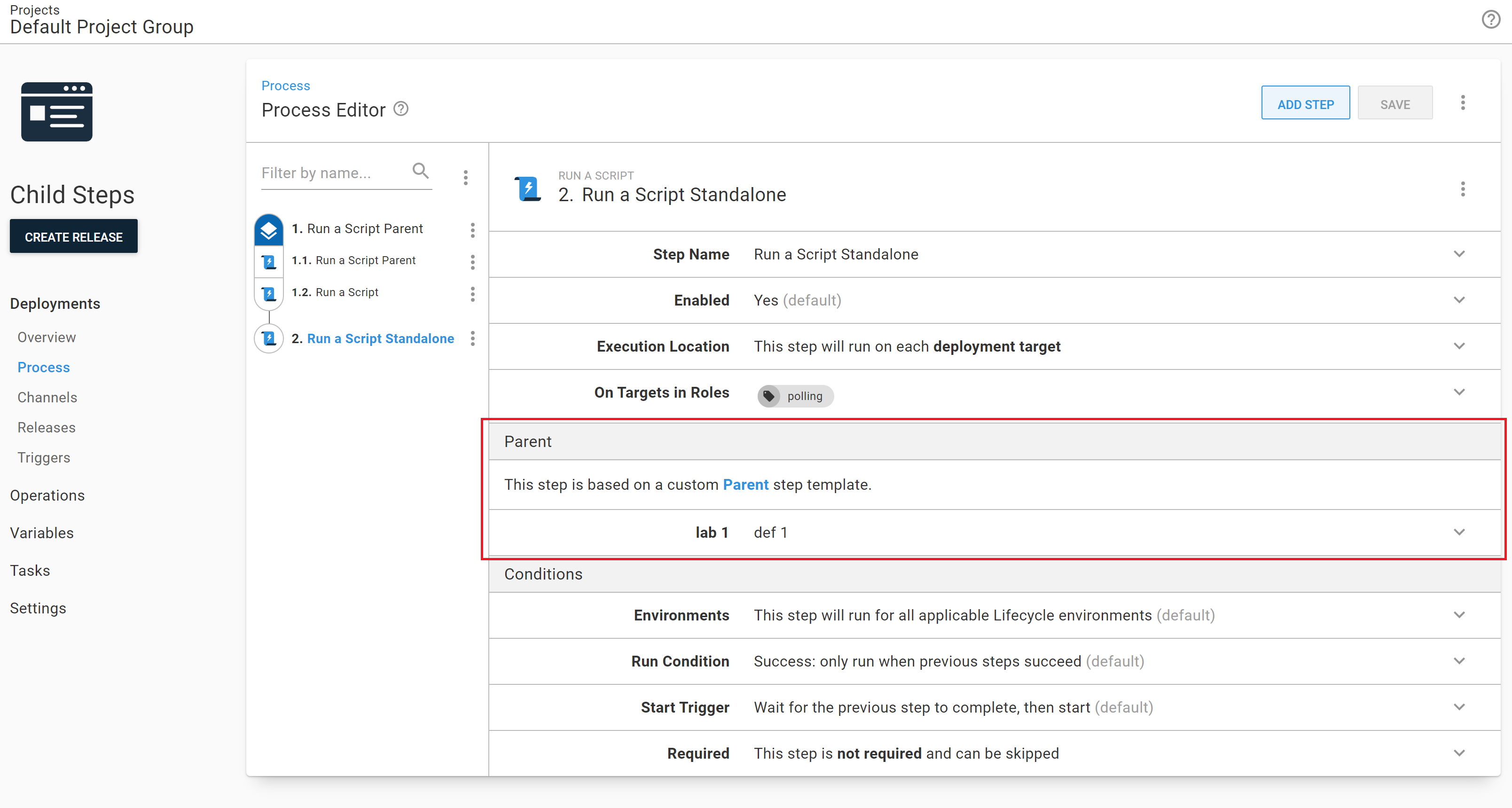 Updating library step template in process requires browser refresh to ...