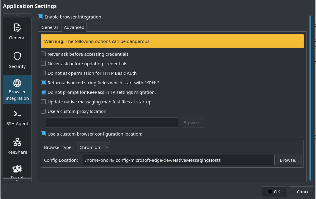 Add support for Edge Browser on Linux · Issue 5578 · keepassxreboot