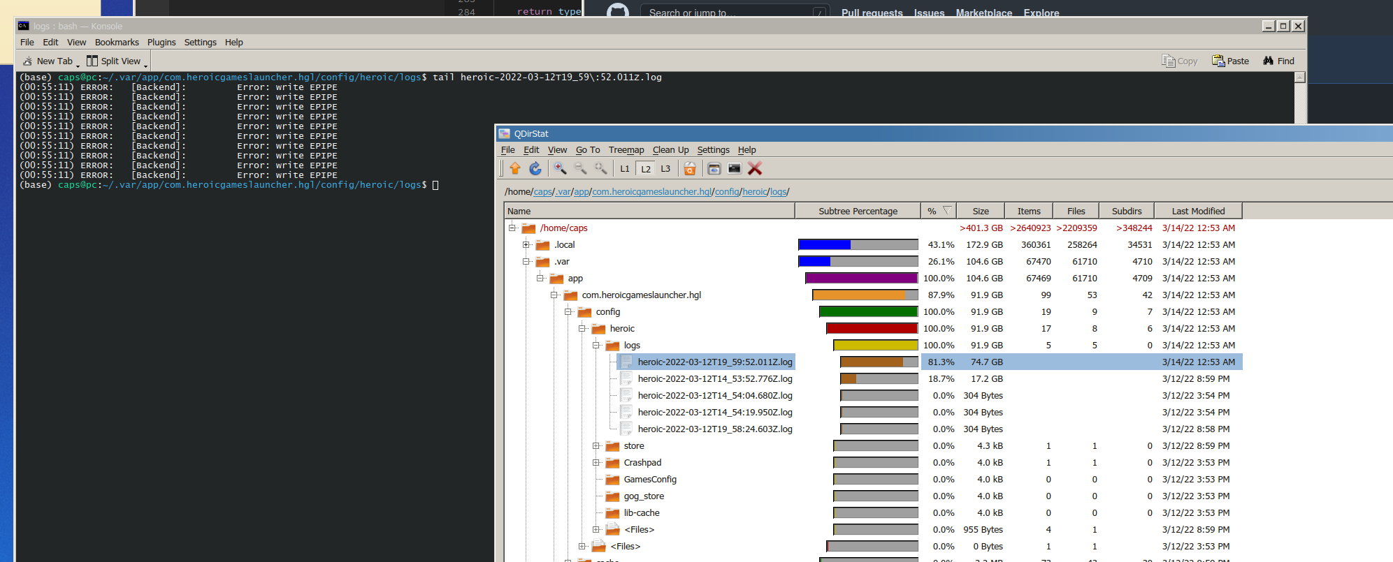 Log files can take up to 100gb of disk space · Issue #1118 · Heroic ...