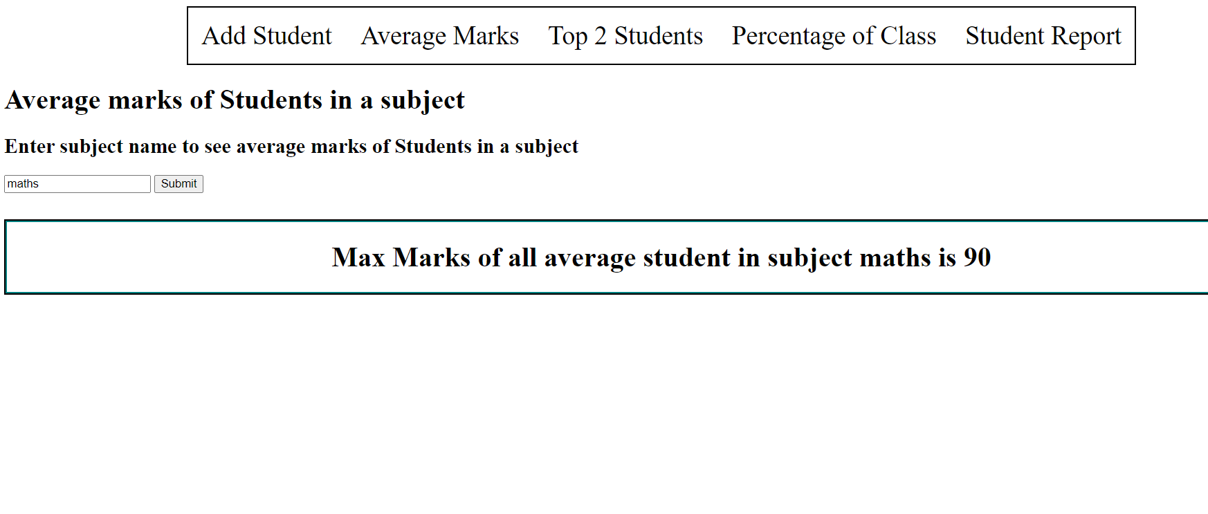 GitHub - abhitanwar007/Student-Reporting-system: Generate the report of ...