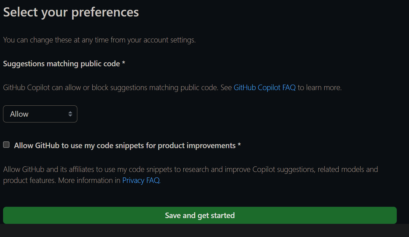 GitHub Copilot settings do not appear after signing up for free trial ...