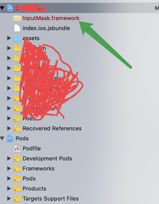 Xcode 怎么导入framework类库呢 · Issue 80 · reactnativetextinputmask/react