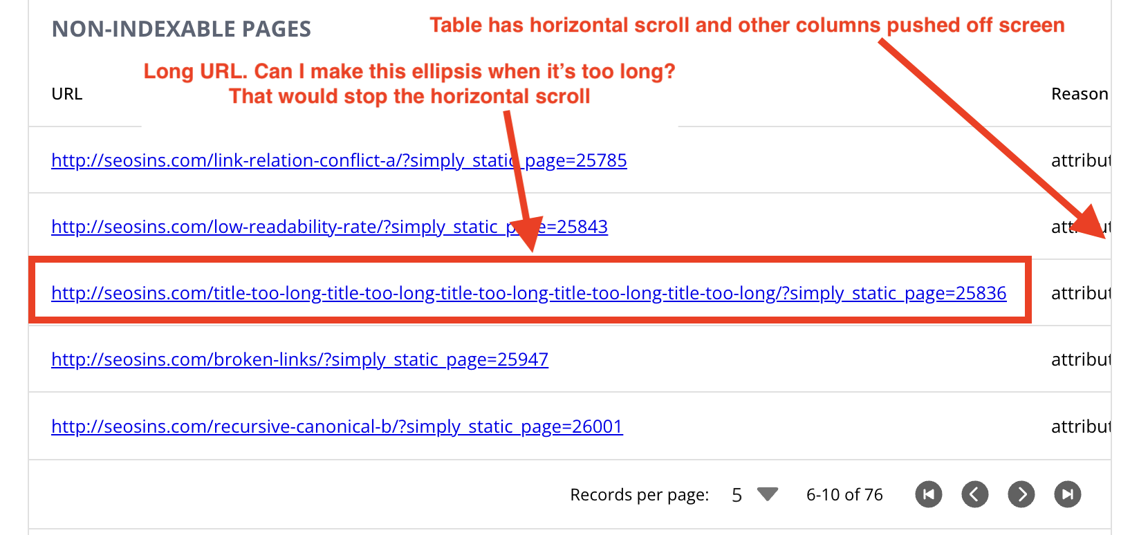 How to Remove Horizontal Scroll on a QTable Row? Can I make one of the columns "ellipsis" when