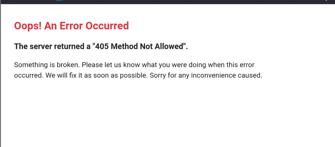 Correct 2FA code after wrong 2FA code results in 405 · Issue #5916 ...
