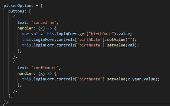bug: ion-datetime custom button with role="cancel" still updates value ...