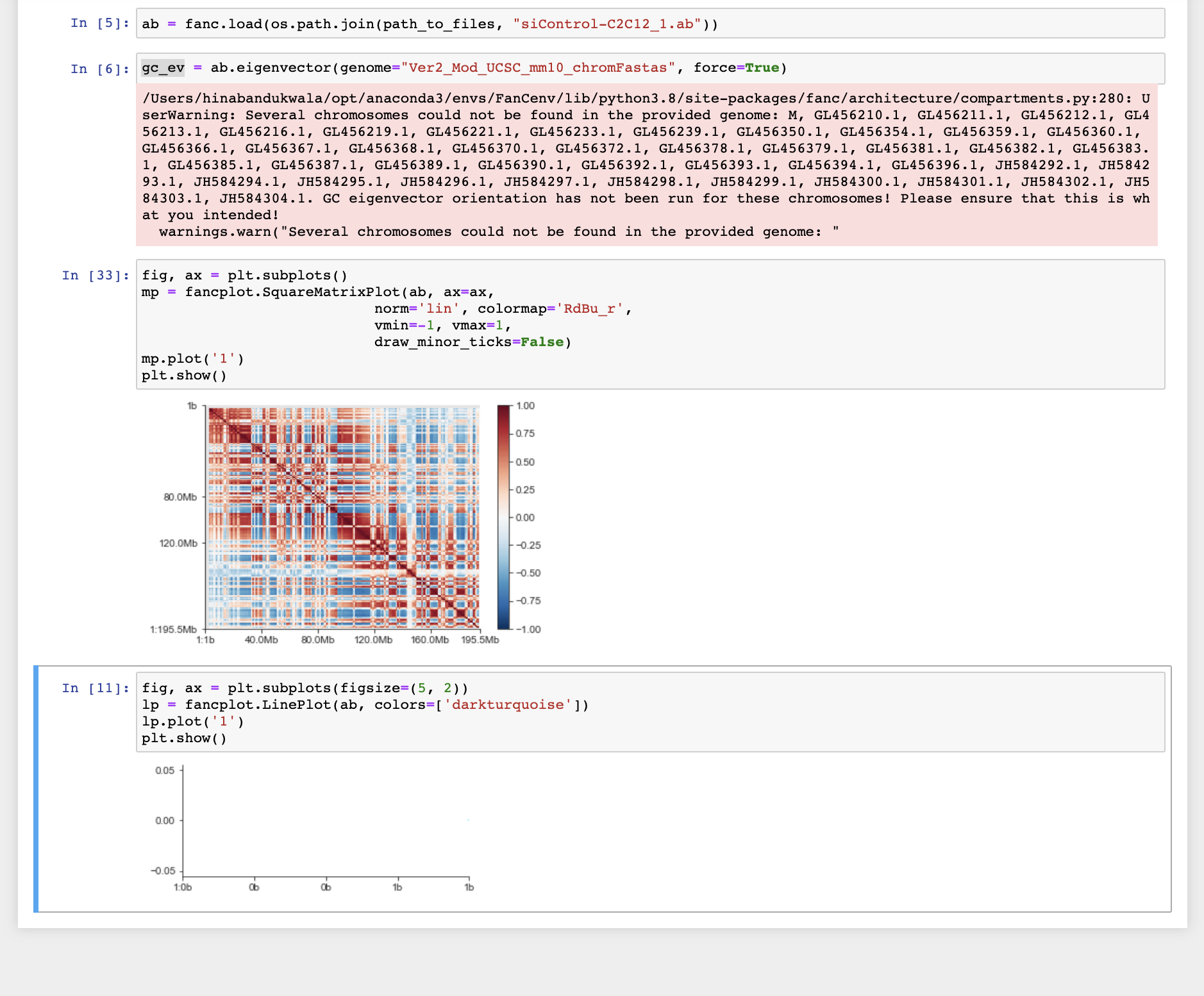 Cannot find normalisation vector that matches chromosome: GL456213.1 ...