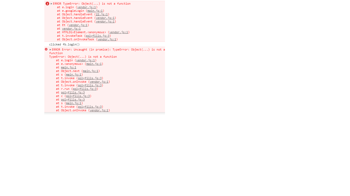 google fb error
