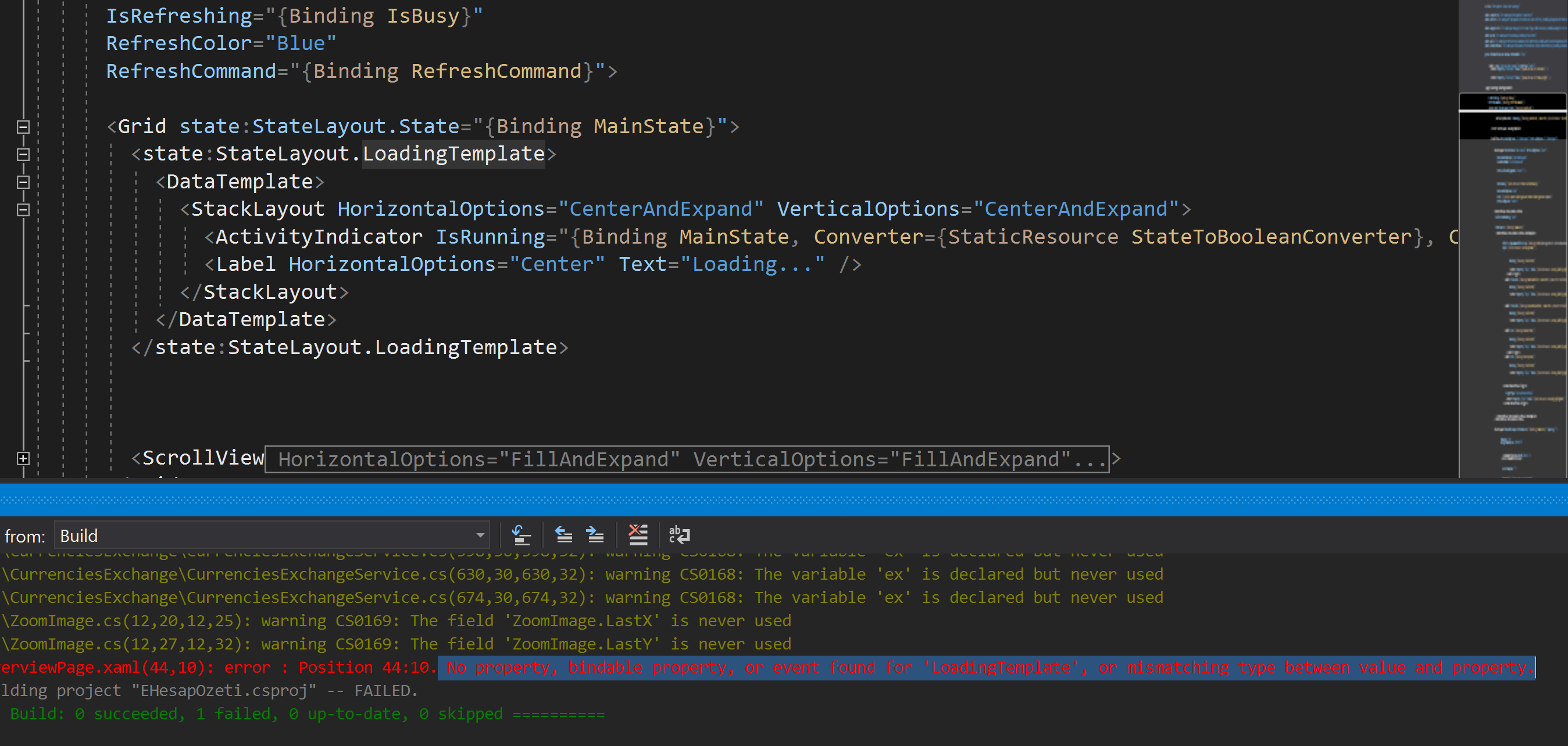 No property found error issue 1 sthewissen xamarin forms