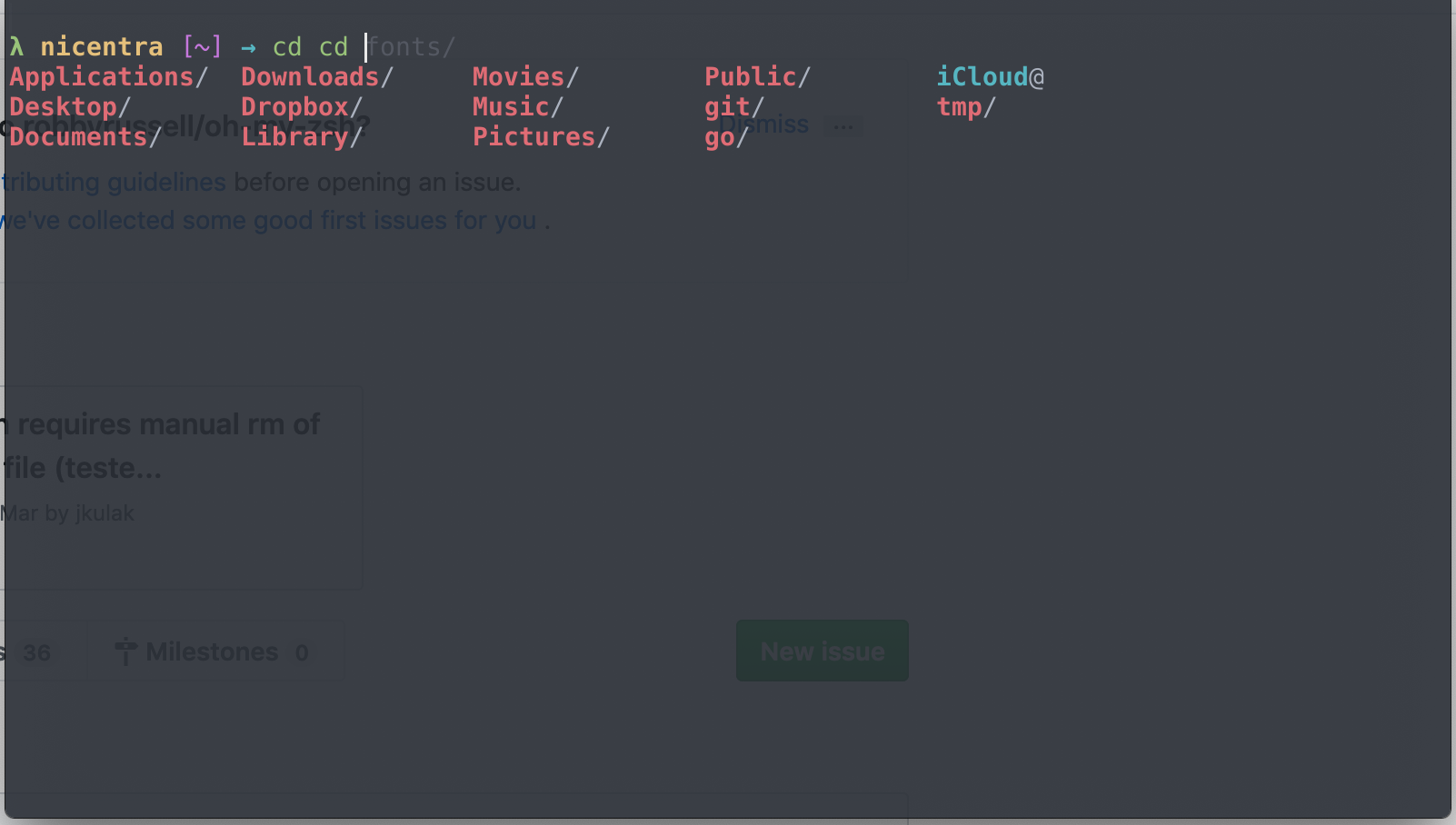 Kitty breaks zsh · Issue 7852 · ohmyzsh