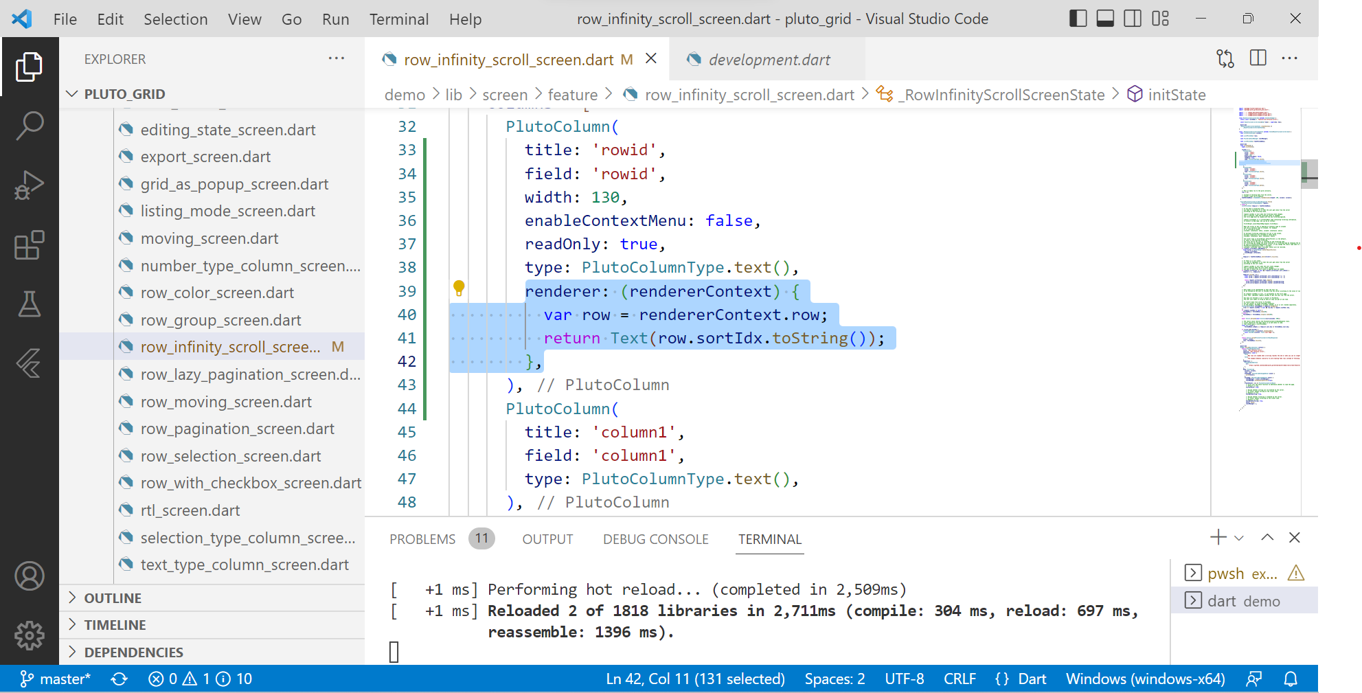 row-sortidx-value-issue-issue-680-bosskmk-pluto-grid-github