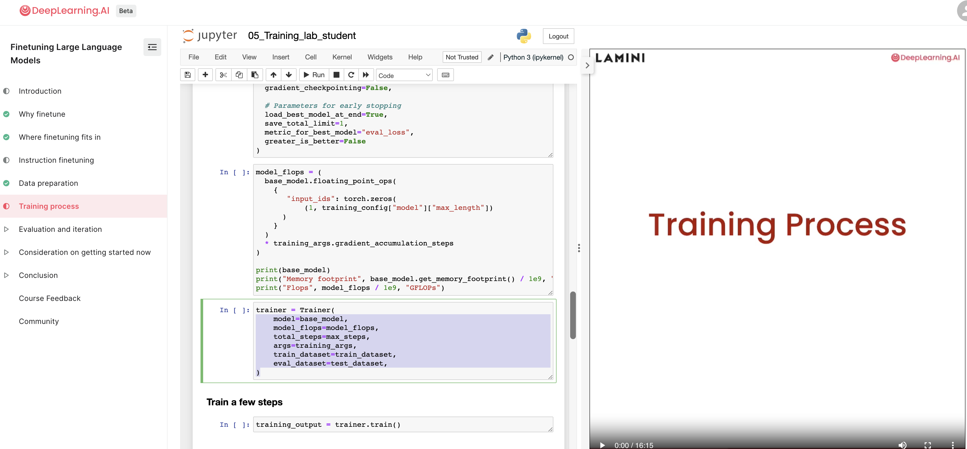 Trainer.__init__() got an unexpected keyword argument 'model_flops' · Issue 25724 · huggingface