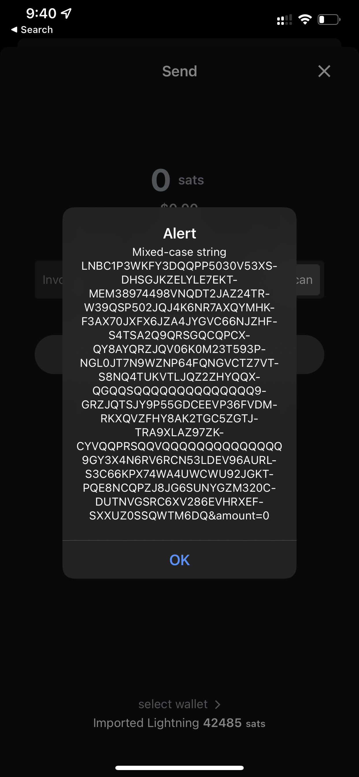 Support paying BIP21 based unified bitcoin QR codes · Issue #4931 ·  BlueWallet/BlueWallet