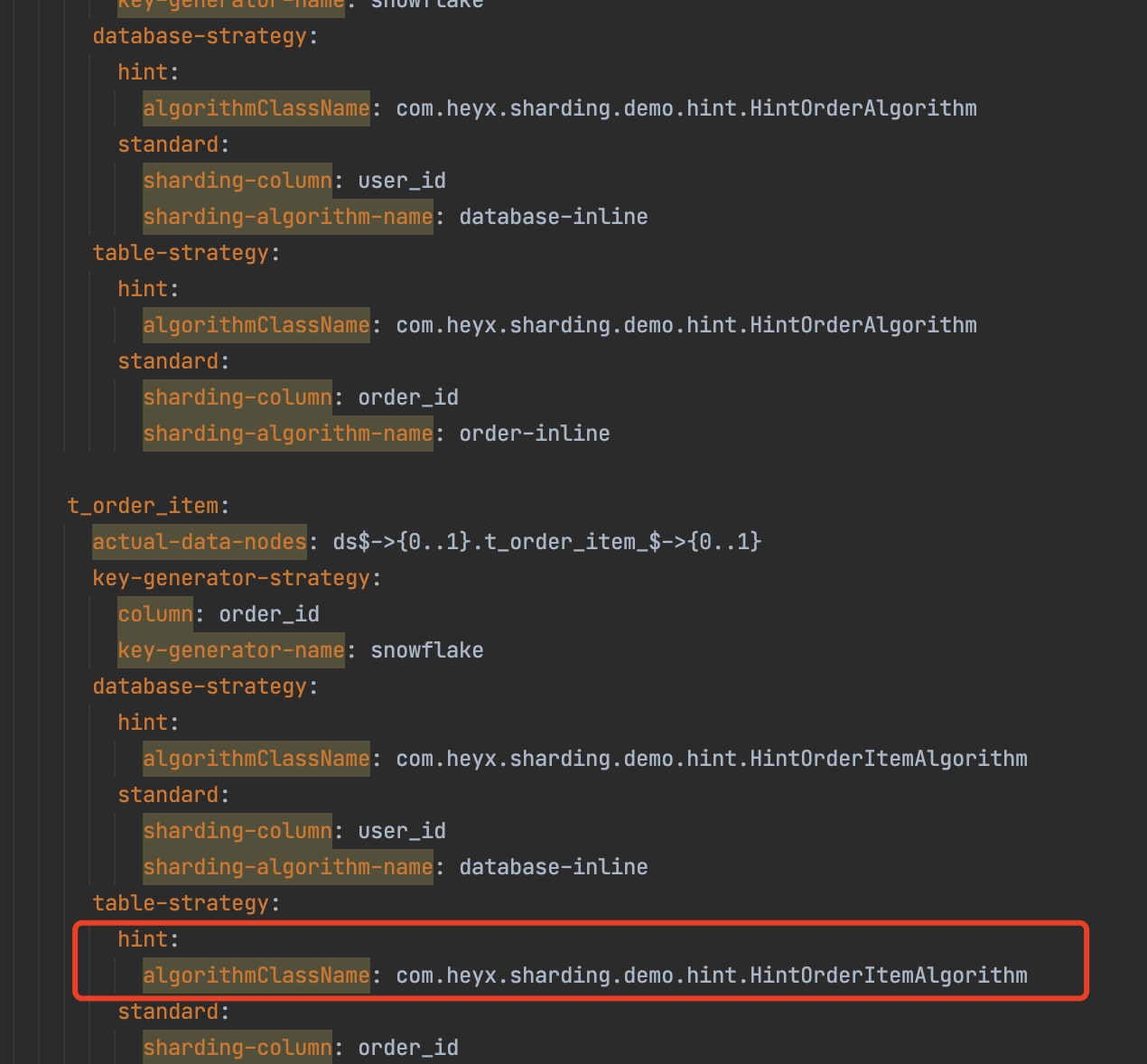 HintShardingAlgorithm 不生效 · Issue #10823 · apache/shardingsphere · GitHub