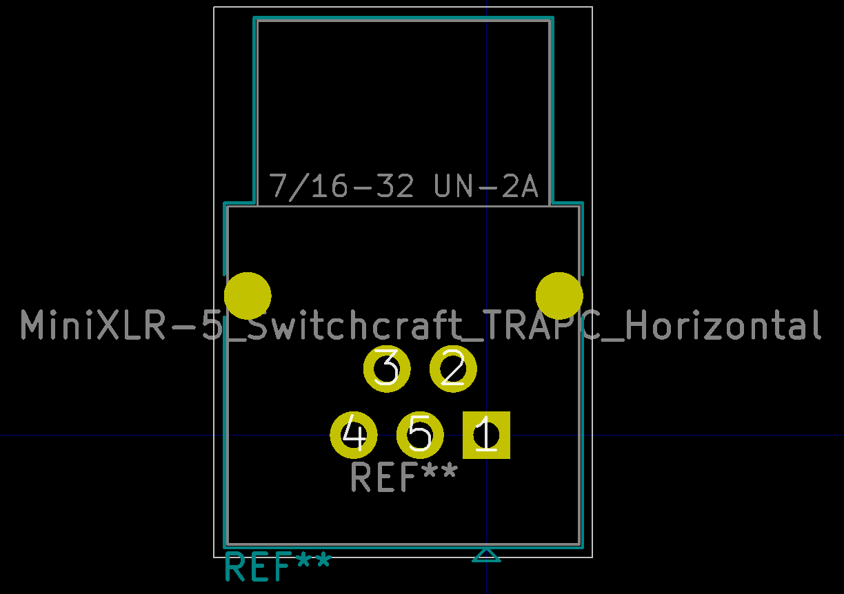 Add TRAPC5M 5Pin MiniXLR Connector (!1393) · Merge requests · KiCad