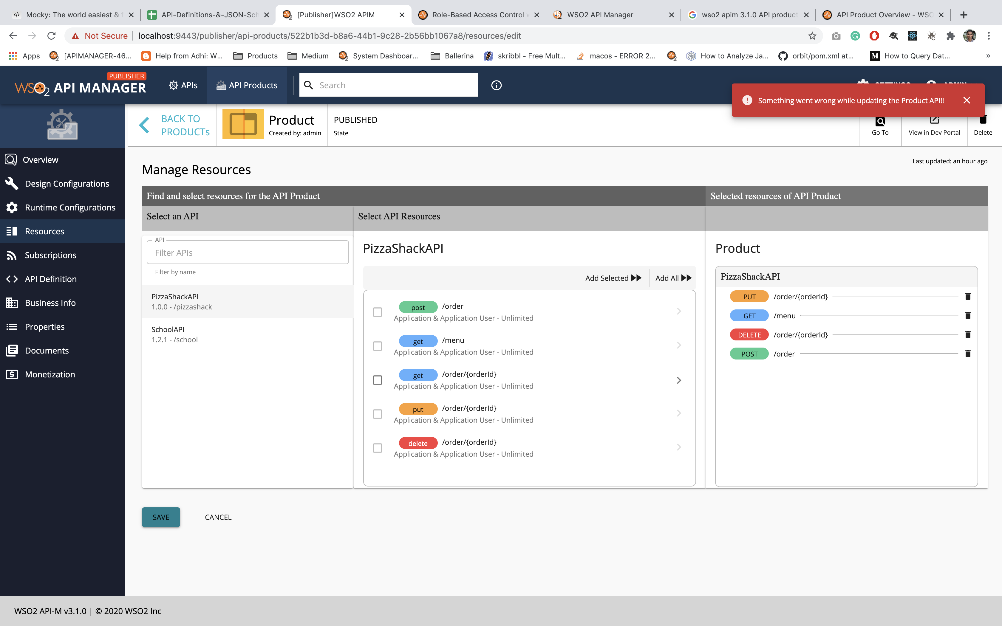 [APIM][3.1.0][API-Product]-Unable to update API Product when the source ...