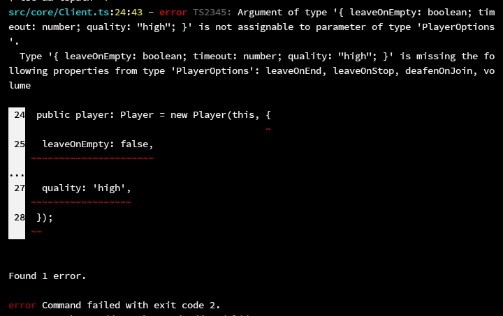 Typescript Error [BUG] · Issue #118 · SushiBtw/discord-music-player ...
