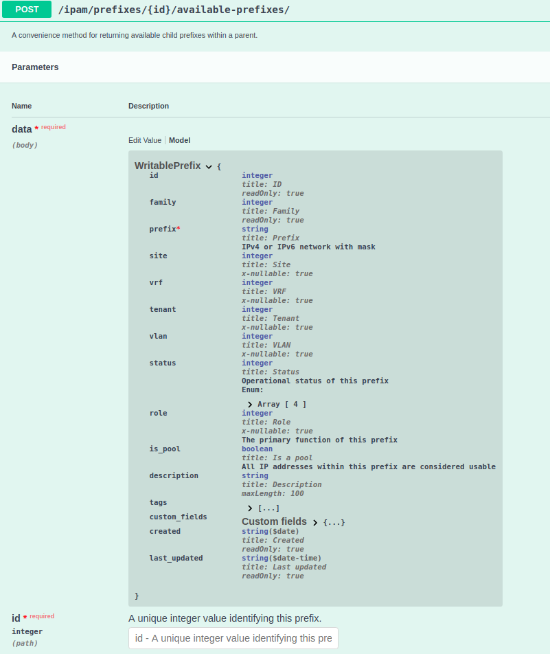 prefixes