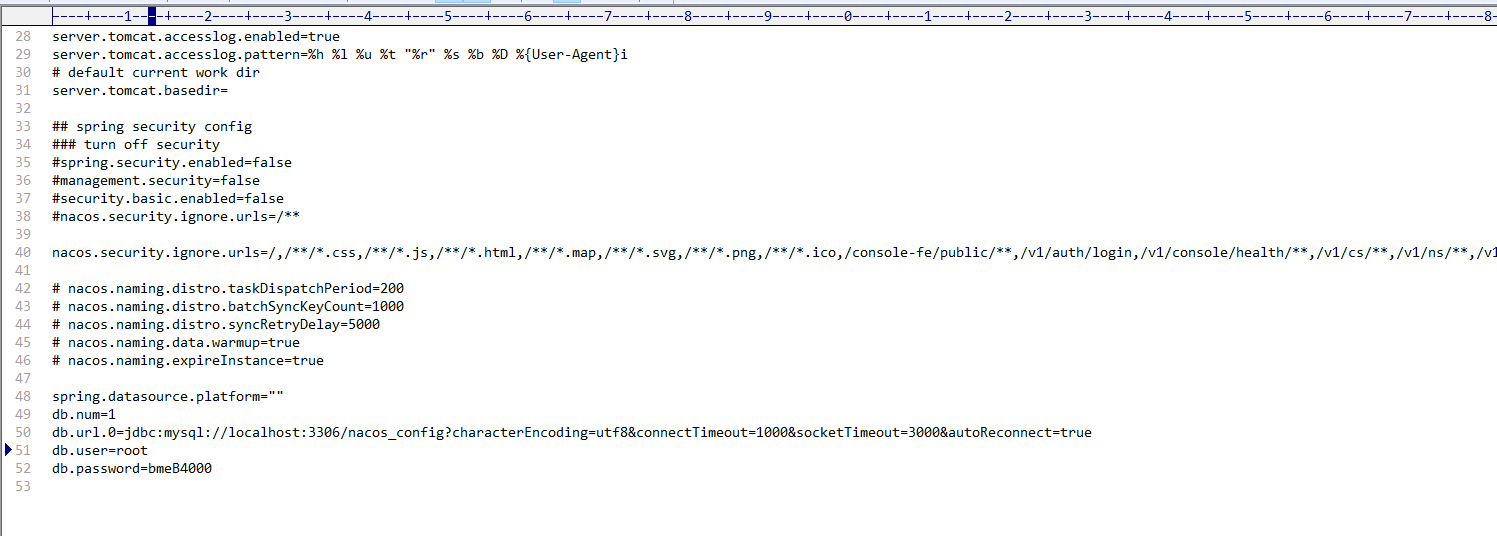 docker部署nacosserver1.1.3单机模式，配置写为 spring.datasource.platform="mysql" 报错，改成spring.datasource