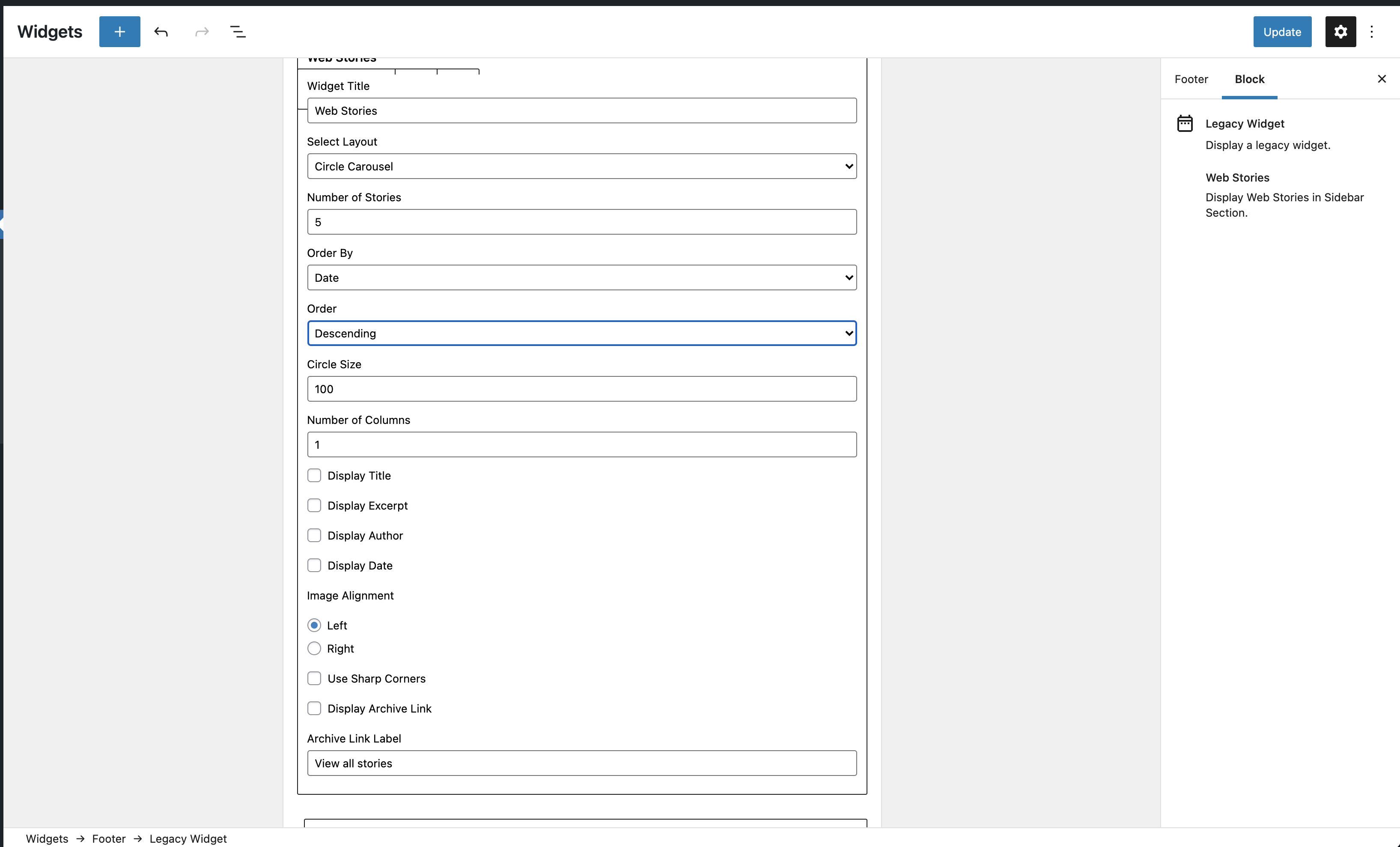 [Widget editor] Block toolbar gets covered by form elements · Issue ...