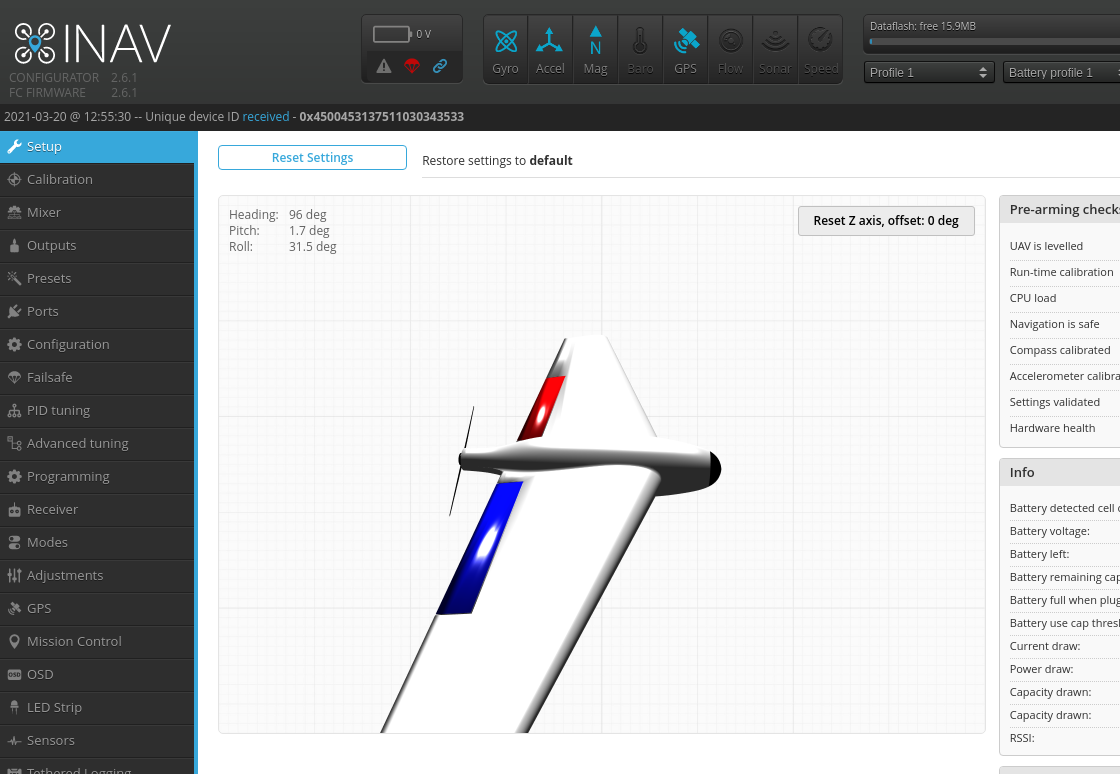Model Flying Wing · Issue #1198 · iNavFlight/inav-configurator · GitHub