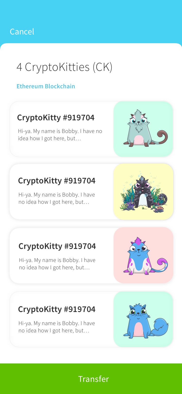 UI/UX Improvement, show asset card for pending transactions as well,  especially NFTs · Issue #659 · AlphaWallet/alpha-wallet-ios