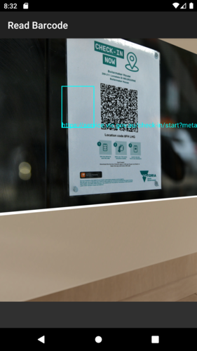 QR Code under MicroG 1