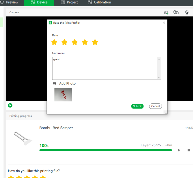 Snapshot on completion for notifications and MakerWorld · Issue #2819 ...